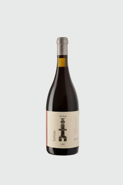 Ibizkus Totem Red 2022 — biodynamic 100% Monastrell from old ungrafted vines in Ibiza. Single-parcel, limited production with fine tannins.